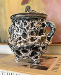 French Fat Lava Lidded Ceramic Pot