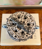 French Fat Lava Lidded Ceramic Pot