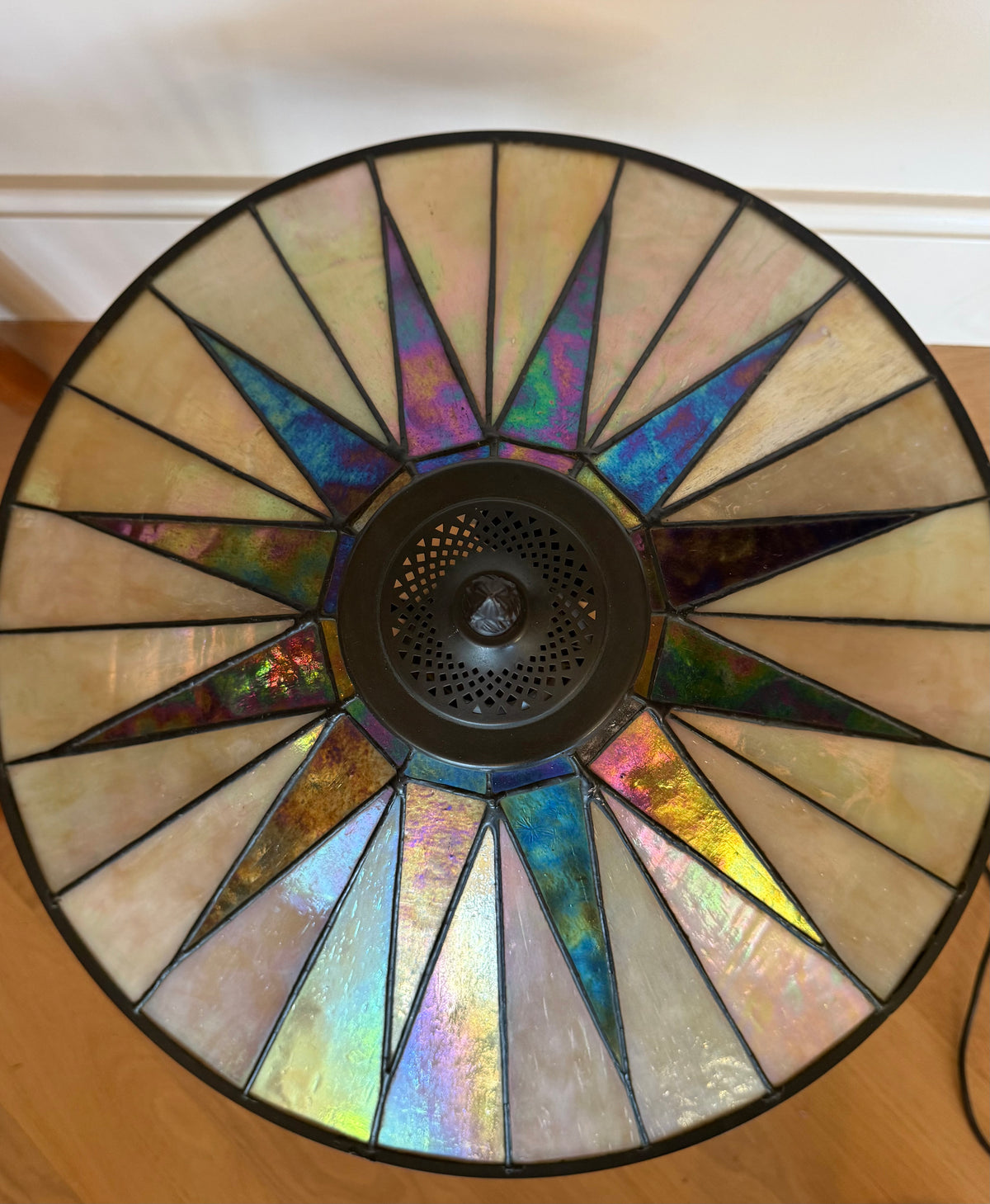 Leadlight Art Deco Table Lamp
