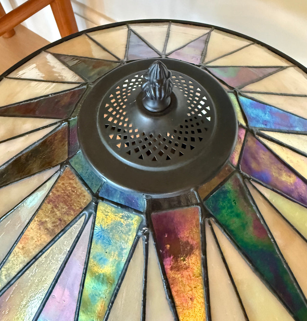 Leadlight Art Deco Table Lamp