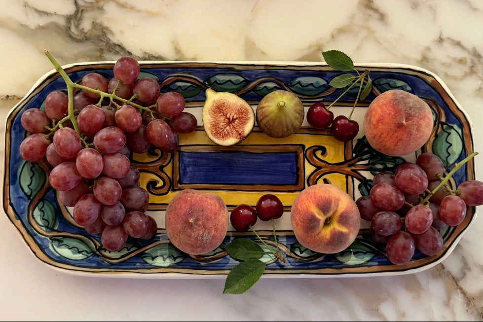 Vintage Hand Painted Ceramic Dish