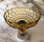 Italian Glass Pedestal Bowl