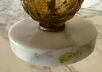 Italian Glass Pedestal Bowl