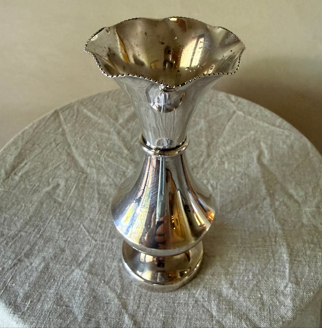 Silver Plated Vintage Vase